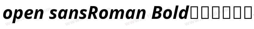 open sansRoman Bold免费字体下载字体转换